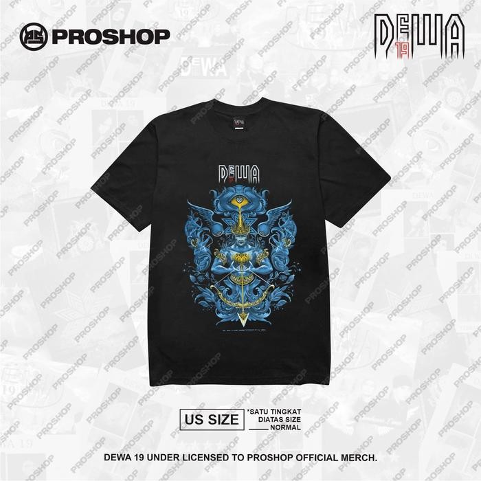 Proshop | Dewa Arjuna Pro | Dewa 19 Tshirt | Kaos Pria Kaos Distro | Hitam - XXL