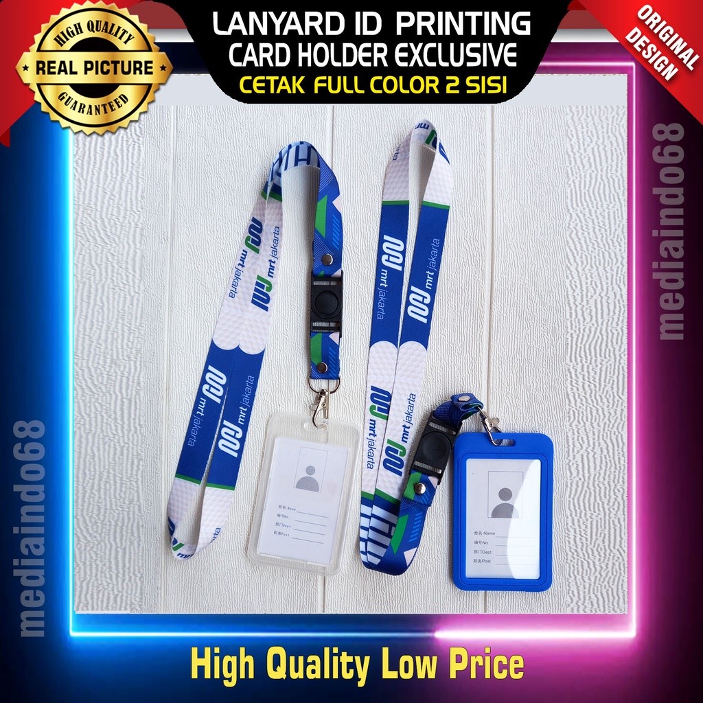 

PROMO HARI INI Ready Stock Lanyard ID CARD/Gantungan ID CARD Printing MRT JAKARTA (Paket Murah)
