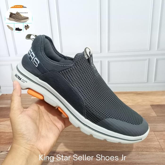 Sepatu Skechers DOWNDRAFT  RINGAN BANGET Vietnam Nyaman guys - Abu-abu, 40