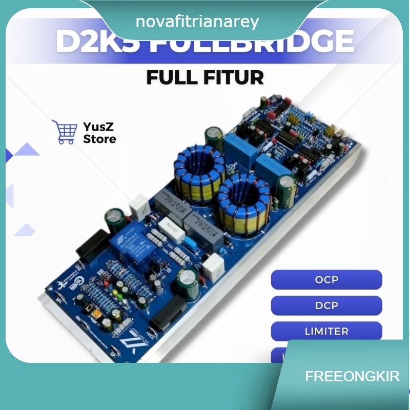 Class D 2k5 Fullbridge D2K5 Dobel Feedback Kit Power Amplifier + limiter.