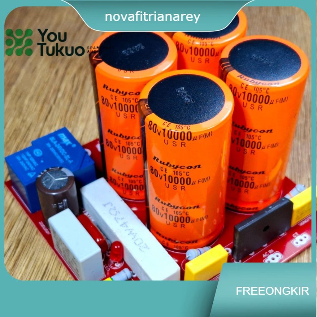 Kit PSU + Softstar 4 Elco 80V 10000uf Komponen Lengkap