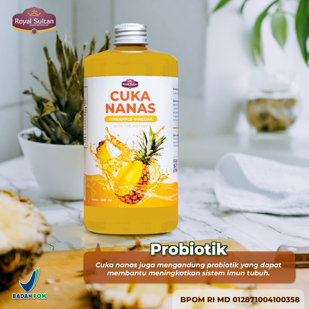 

Cuka Nanas Royal Sultan 500ml with Mother FREE BUBBLE WARP