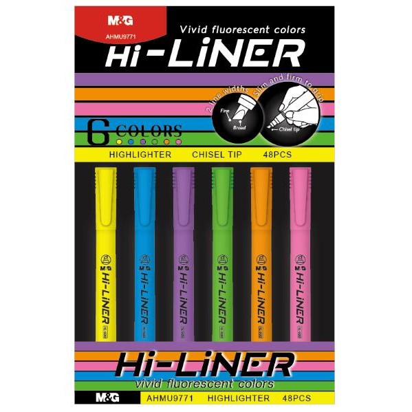 

M&G Stabilo Higlighter Liner Warna Cerah AHMU9772