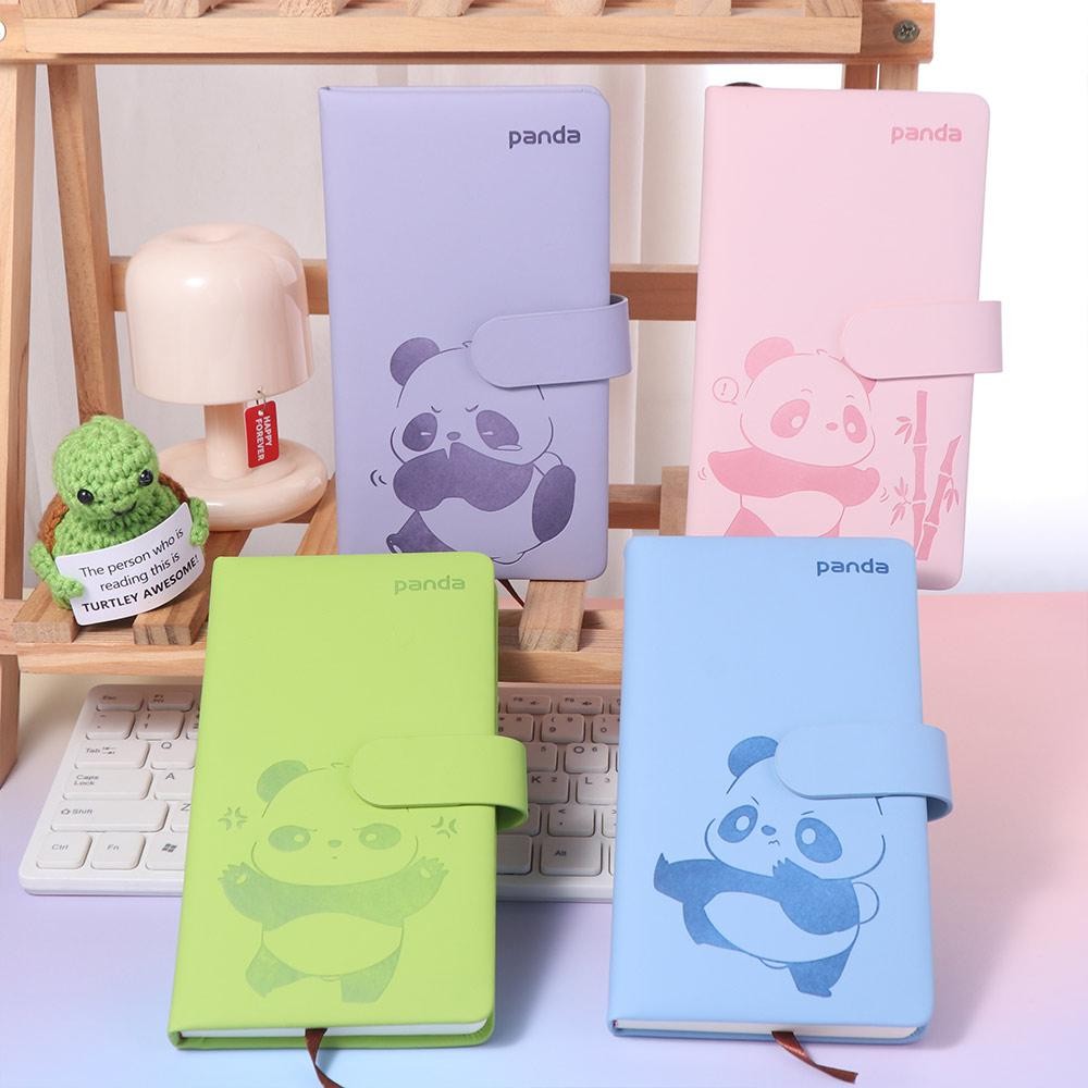 

Practical A6 B6 Pocket Notebook Panda Mini Portable Handbook Waterproof Cover Cartoon Diary Book Gifts