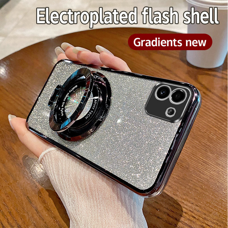 Soft HP Case Samsung A03 Casing Silikon Untuk Samsung Galaxy A03 SM-A035f Case berkilau Berlapis Han