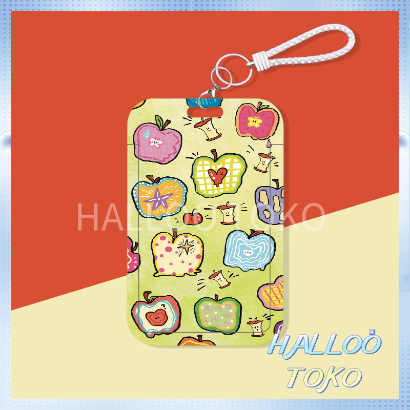 

ID CARD HOLDER MOTIF KAWAII TEMPAT KARTU PHOTOCARD PHOTO CARD Pelindung + Apel Graffiti