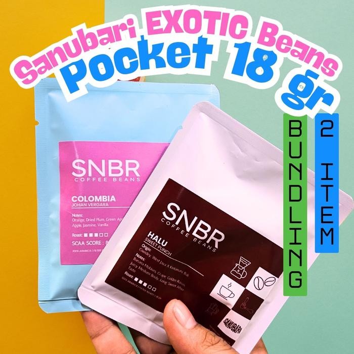 

Bundling 2 Item Exotic Roast Beans Sanubari Colombia Johan Vergara & Halu Sweet Punch 18 GR