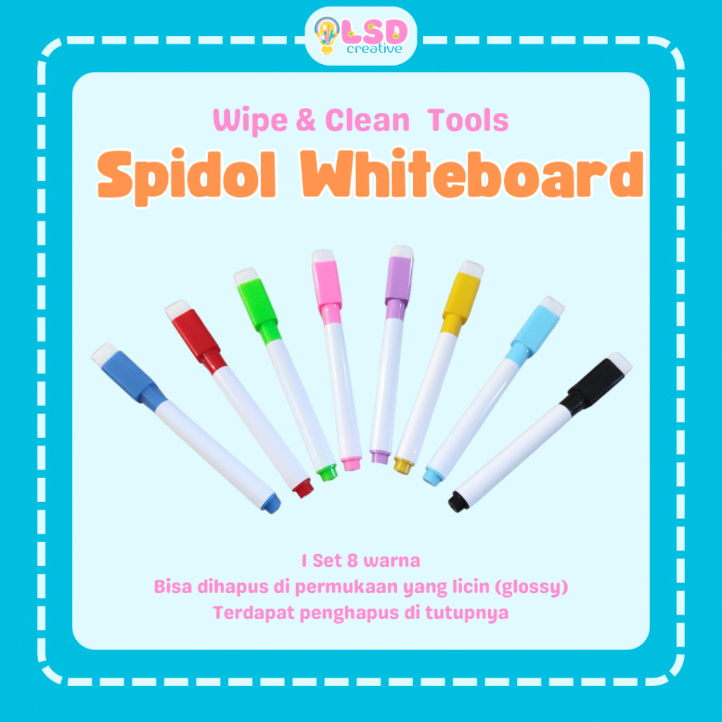 

Spidol Wipe and Clean Mini untuk Whiteboard