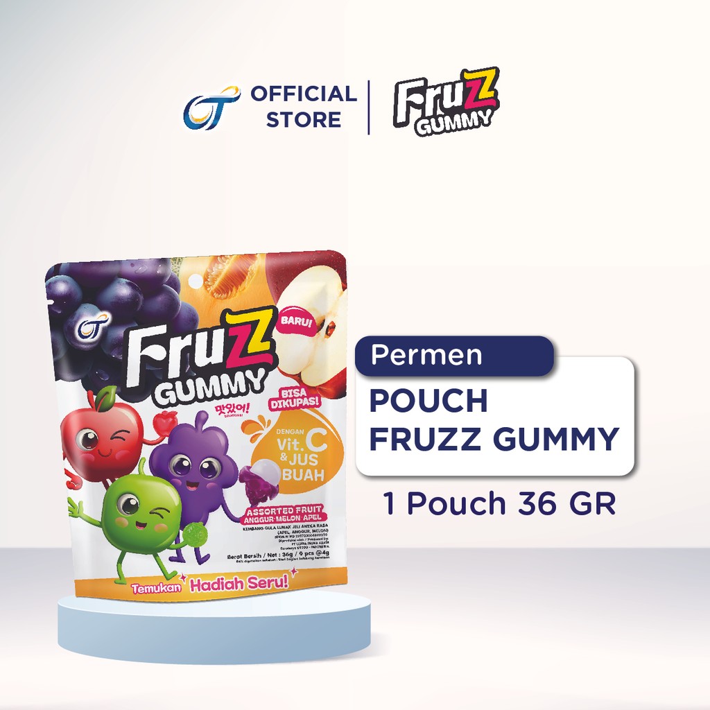 

Fruzz Gummy Assorted Pouch 36 Gram