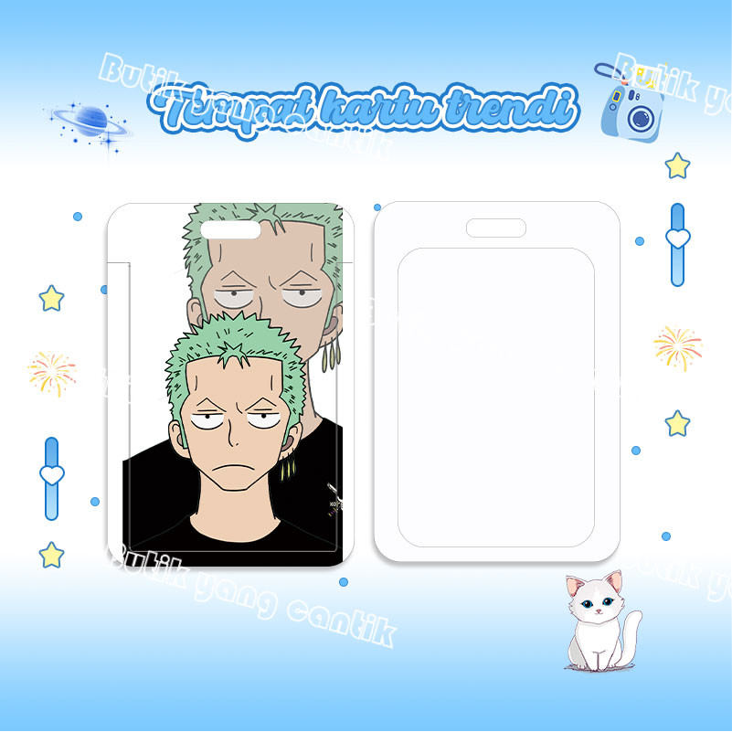 

ID Card Holder,Tempat kartu One Piece Zoro yang super keren, cocok untuk kantor/sekolah, kartu pelajar/kartu transportasi, kartu akses, KTP, Flazz, kartu kredit elektronik, mata uang elektronik.