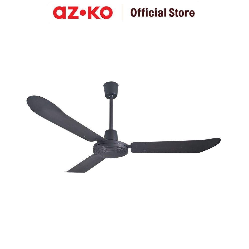 AZKO Krisbow 48 inci Kipas Angin Plafon Orb - Hitam Ceiling Fan Kipas Langit-Langit Atap Penyejuk Ud