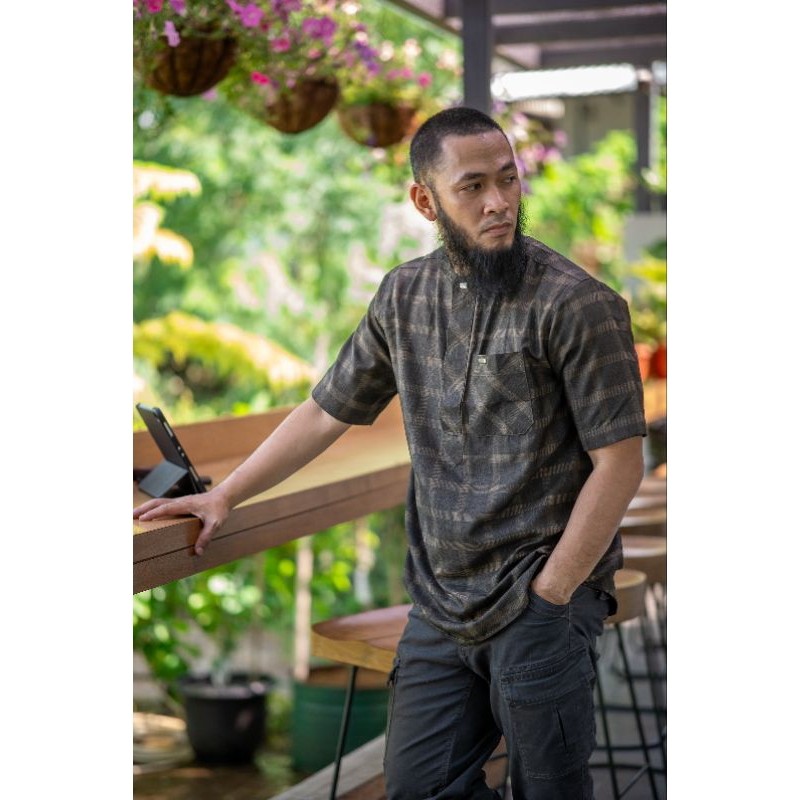 Dazick Dz 148 Koko Dewasa lengan Pendek Motif kotak-kotak