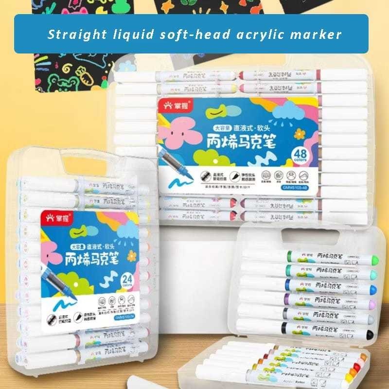 

GRASP brush acrylic marker/spidol akrilik GMM5105 set 12/24/36/48 warna