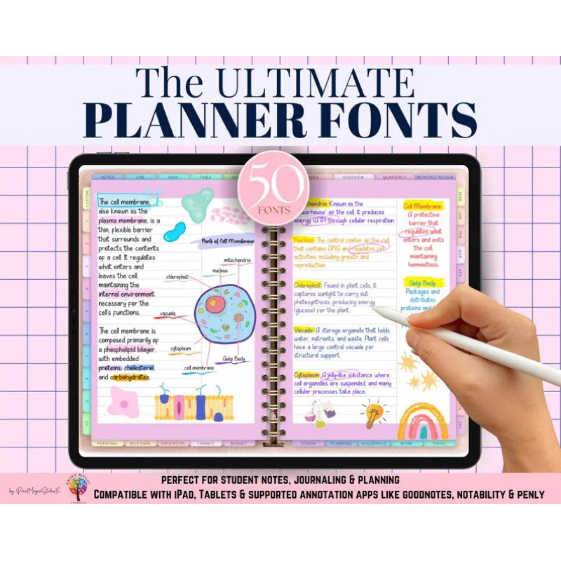 

The Ultimate Handwritten Fonts for Digital Planner Note Taking Font, Neat Font, Digital Planning, Digital Journaling