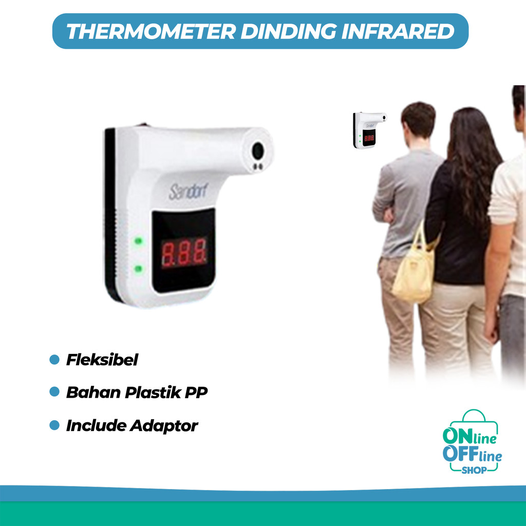 Thermometer Dinding Infrared Wall Mounted Infrared Thermometer Non Contact Sandorf 𝓞𝓞𝓢 073