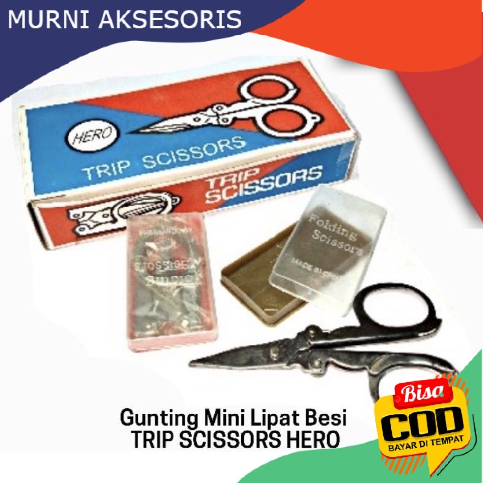 

Free Bubblewrap. Gunting Lipat Besi Kecil HERO TRIP SCISSORS / Gunting Lipat Mini Tajam Stainless