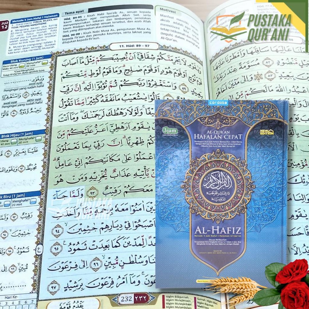 AL-QURAN AL-HAFIZ HAFALAN CEPAT A4 Besar 3 Blok Warna | Pustaka Qurani