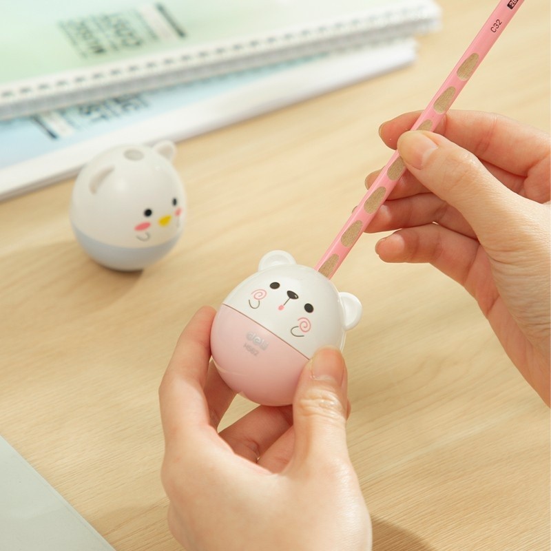 

BOBOMARTS DELI SERUTAN PENSIL SERUTAN RAUTAN LUCU PENCIL SHARPNER RAUTAN PENSIL MAINAN