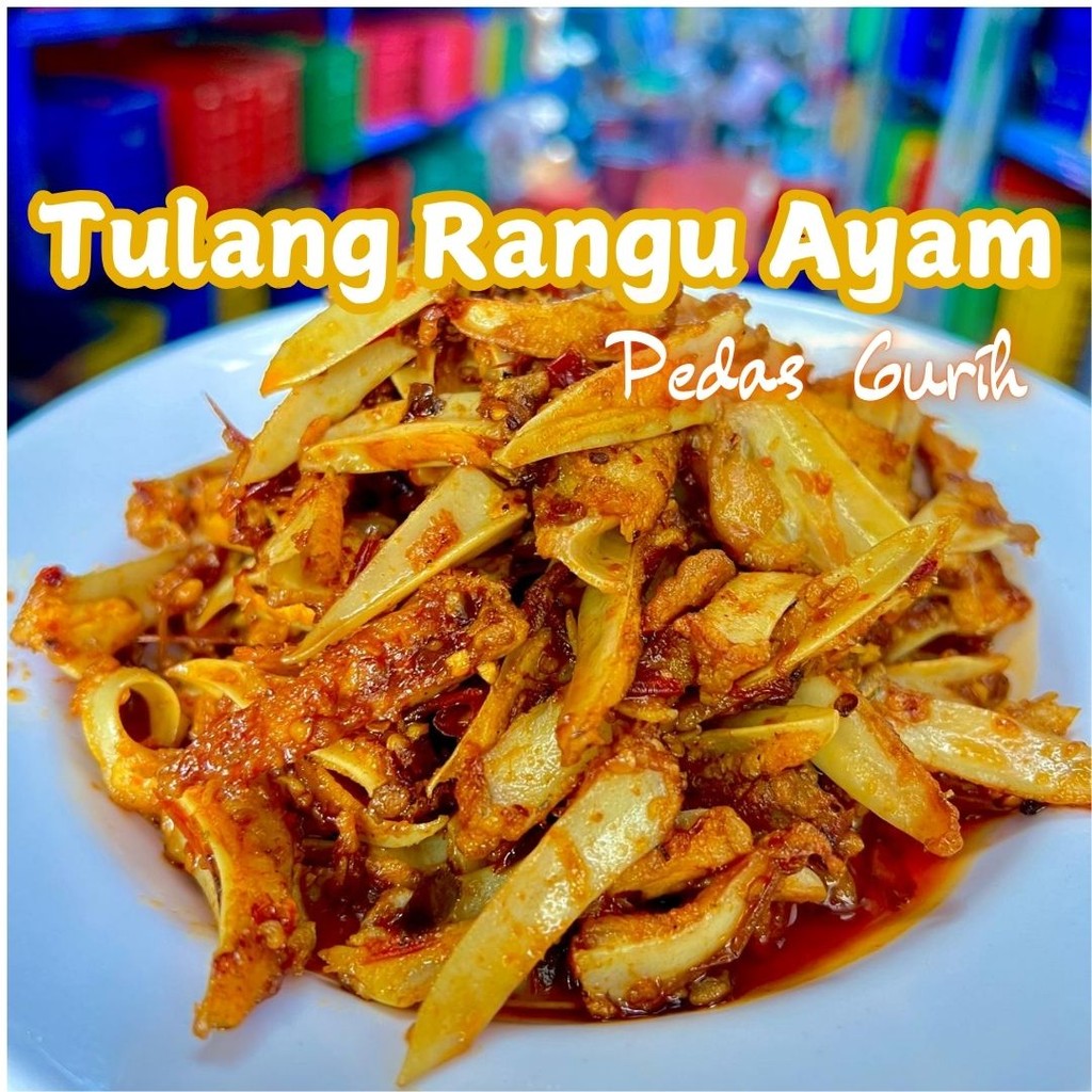 

1 Bungkus Tulang Rangu Kriuk Ayam Chilli Oil Pedas Gurih Nampol 100 gr