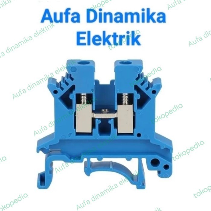 OA99 UK10N Terminal Block Din Rail UK10N Terminal Block - Biru