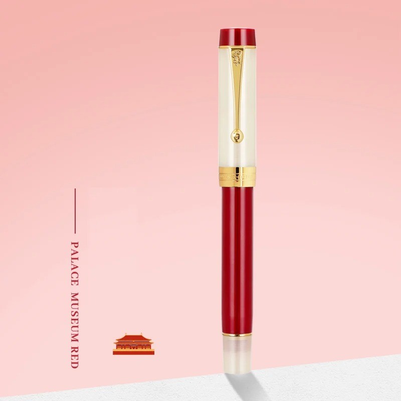 

JINHAO 100 Centennial Fountain Pen Resin Gold Clip Nib EF F M Students Pens Business Stationery School Office Supplies PK 9019