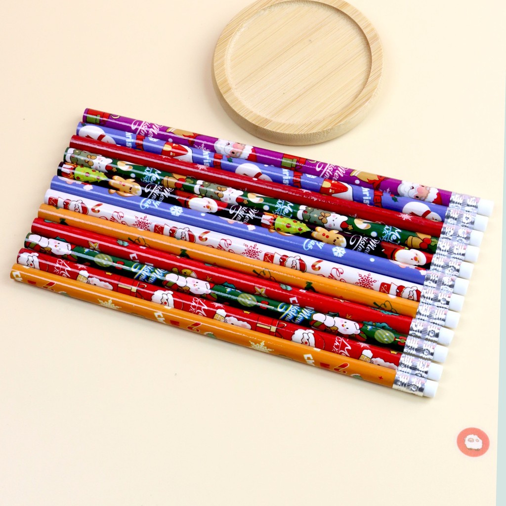 

24PCS Christmas Day Pencil HB Wooden Pencil, Writing Painting Sketch Pencil, Christmas Gift, Random Color
