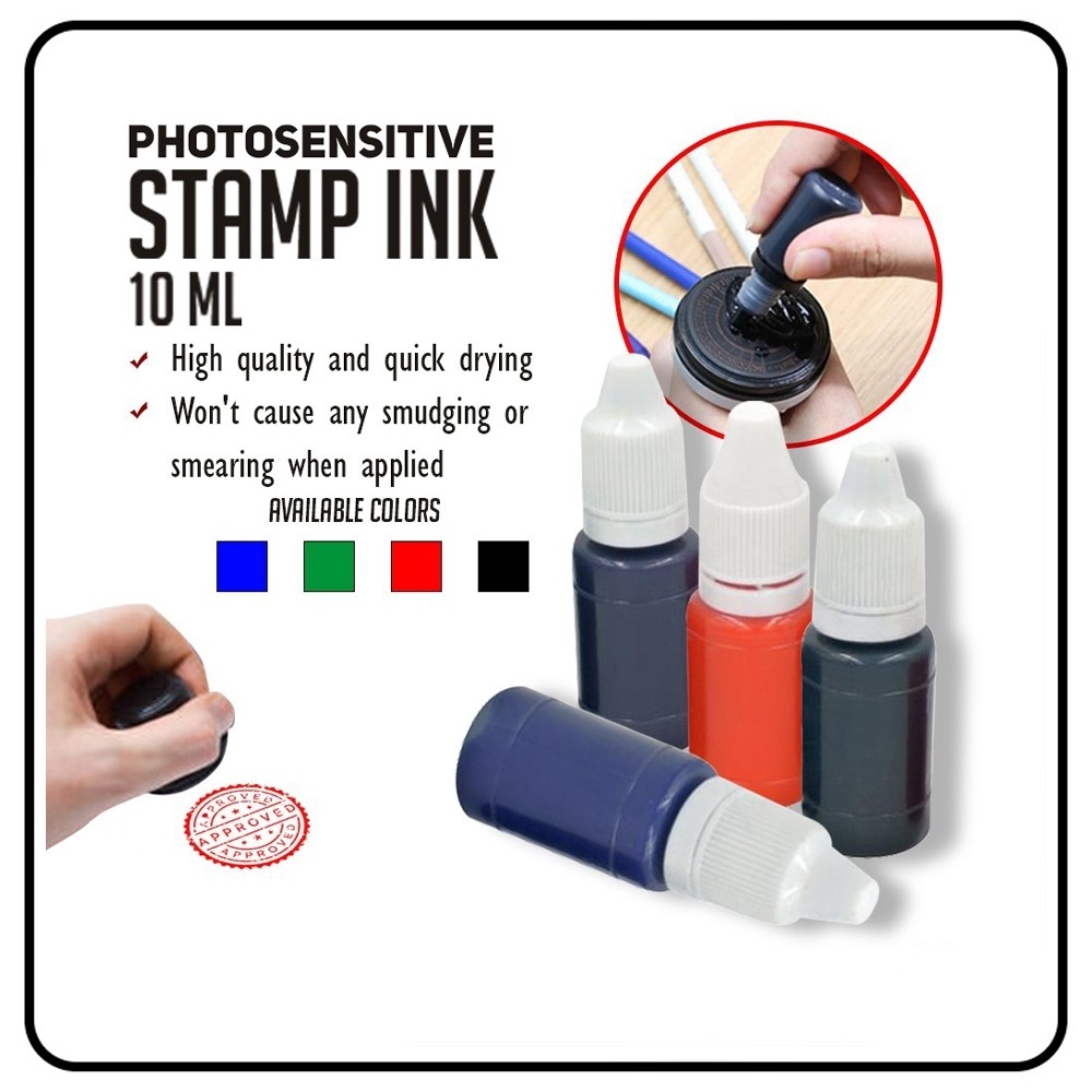 

TERLARIS Tinta Stempel Flash Tinta Stempel Fotosensitif Berbasis Minyak 10ml digunakan untuk Stempel Self Inking / Stempel Perusahaan