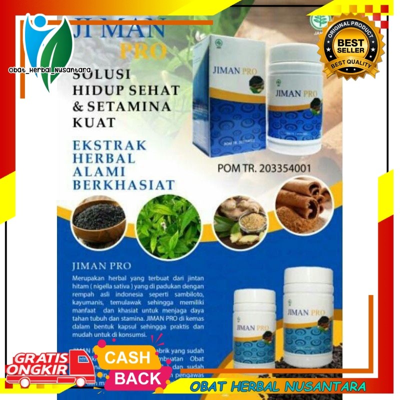JIMAN PRO kapsul Asli Original Obat herbal asli obat herbal mengatasi berbagai macam penyakit Ampuh 