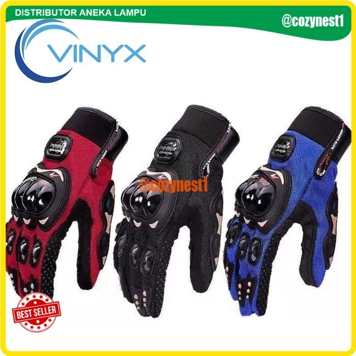 (GLT) Sarung Tangan VINYX Gloves Full Finger Touch Screen MCS-01C VINYX - MCS01C Biru, M