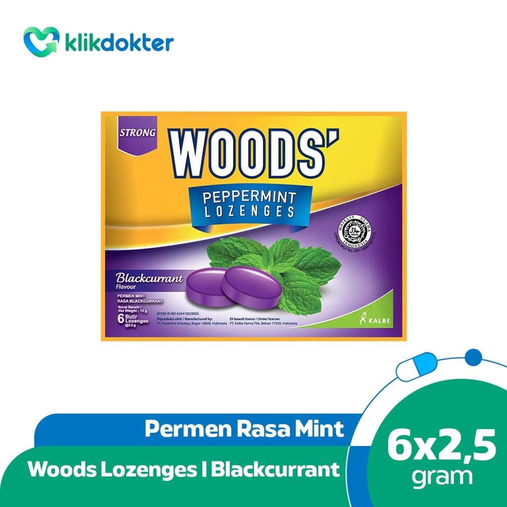 

Woods' Lozenges Blackcurrant 15gr PER SACHET*