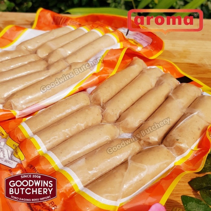 

250gr pork sausages breakfast 3" 8pcs / sosis babi - Aroma Bali