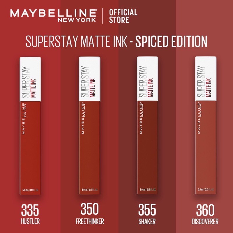 Maybelline SuperStay Matte Ink New Shade Spiced Red Edition Original
