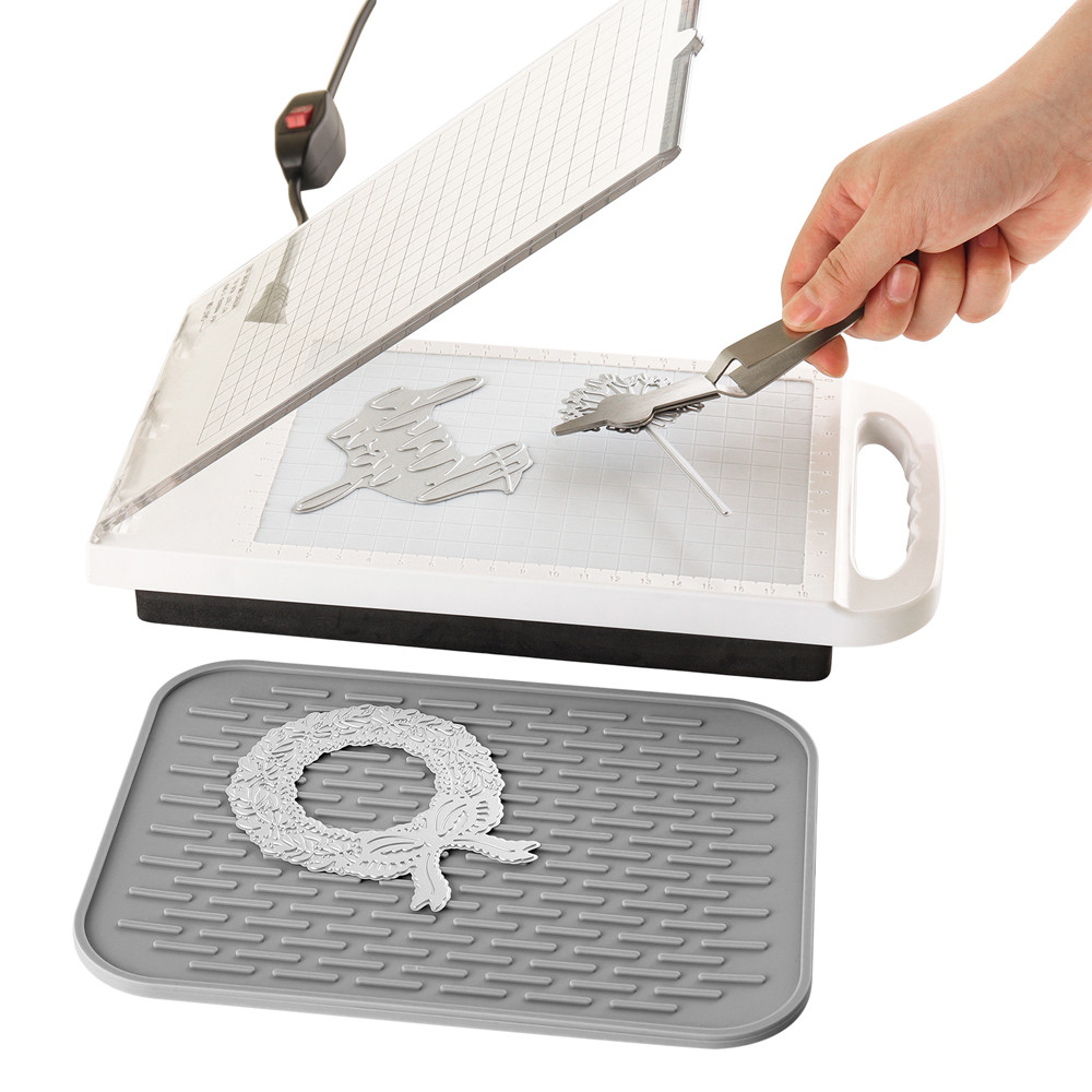 

Hot Stamping Foil Machine Us 110V Press Paper Leather Fabric Embossing Vinyl Film Transfer Foil Press Machine for Cards Making