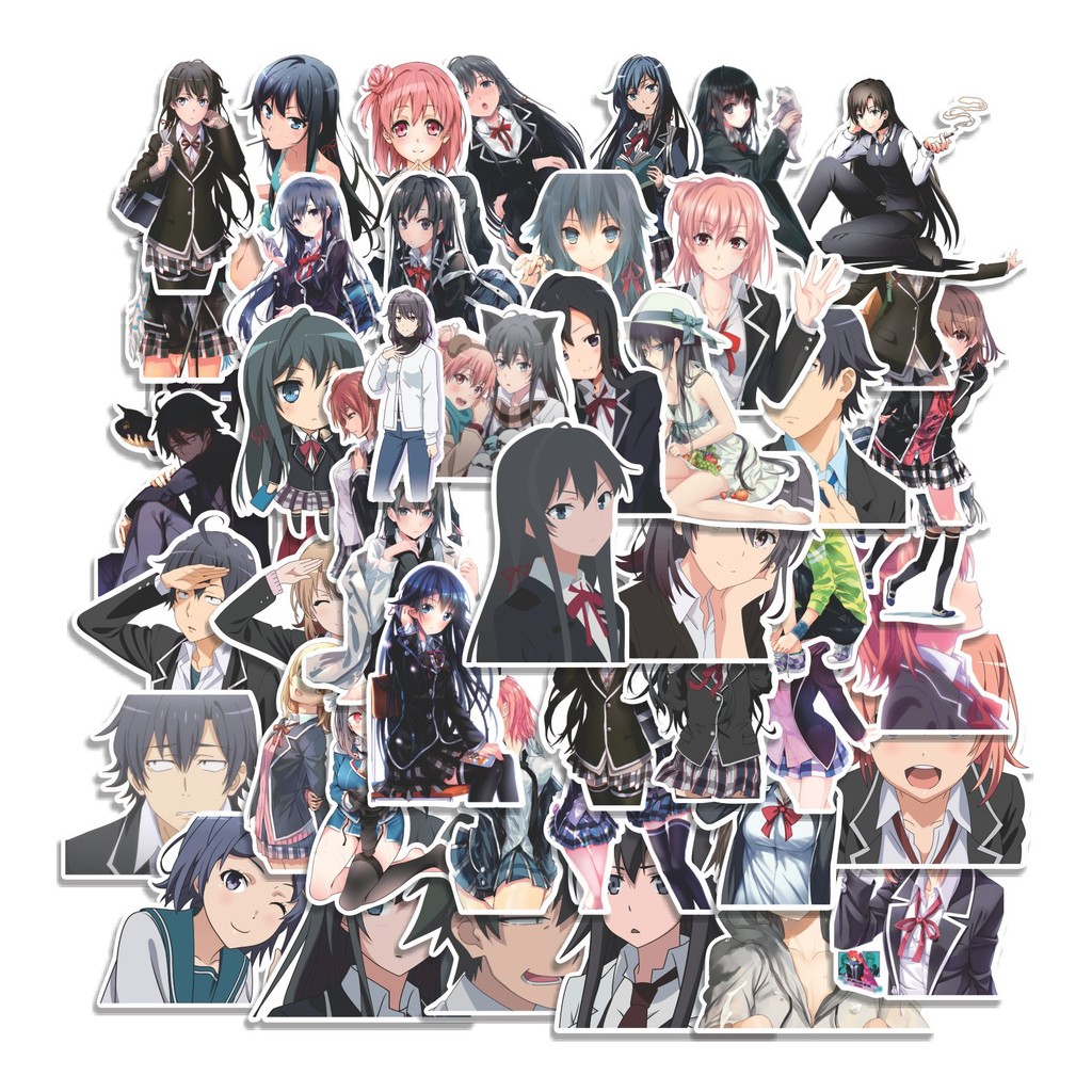 

COD 50 Pcs Stiker MY TEEN ROMANTIC COMEDY SNAFU Lucu Anti Air Untuk Dekorasi Notebook Sepeda Skateboard Handphone