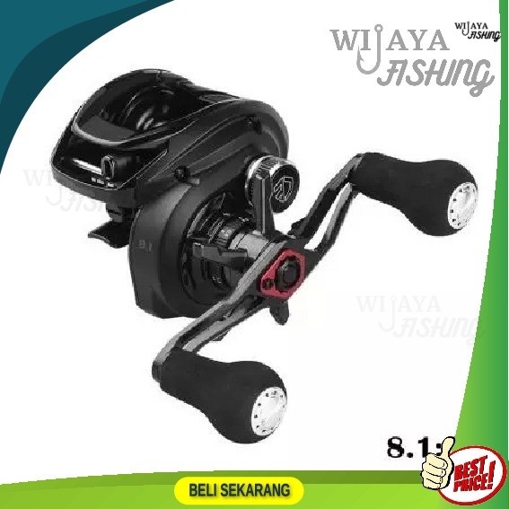Hakai HDT 101X-A Ratio 8.1:1 Reel Baitcasting OKUMA Low Profile BC Casting Maksimal Super Ringan