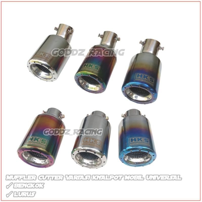 Muffler Exhaust Tip Variasi Ujung Knalpot Mobil Gronel Suara halus Universal Avanza Xenia Brio Sigra