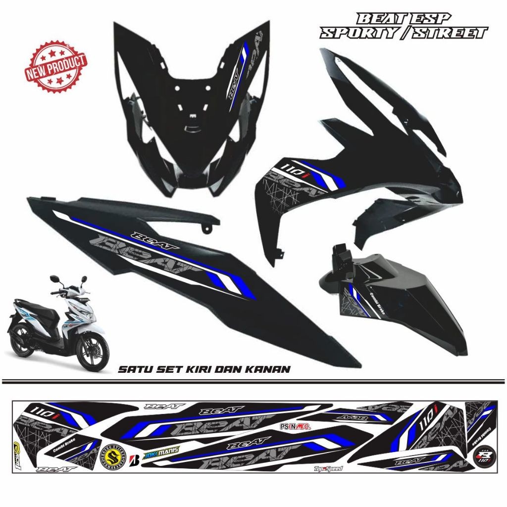 STRIPING KEREN STIKER BEAT ESP STREET MOTIF STRIPING VARIASI LIS BEAT ESP STRIPING VARIASI COD