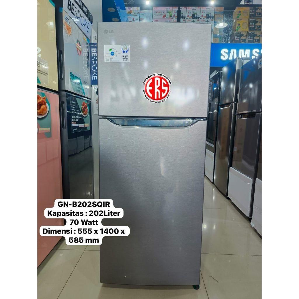 LG Kulkas 2 Pintu  GN-B202SQIR No Frost