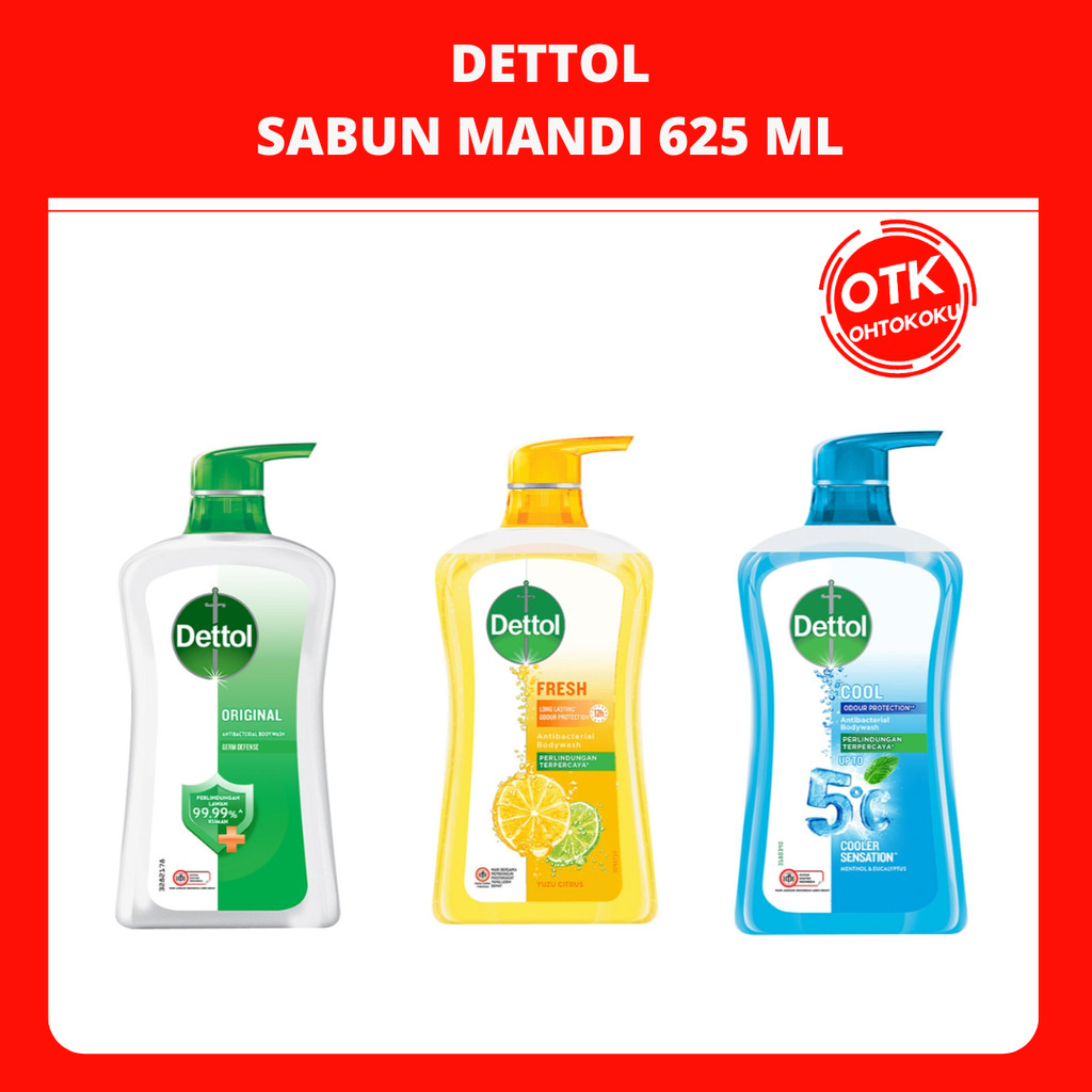 DETTOL SABUN MANDI CAIR ANTI BAKTERI 625ML BOTOL