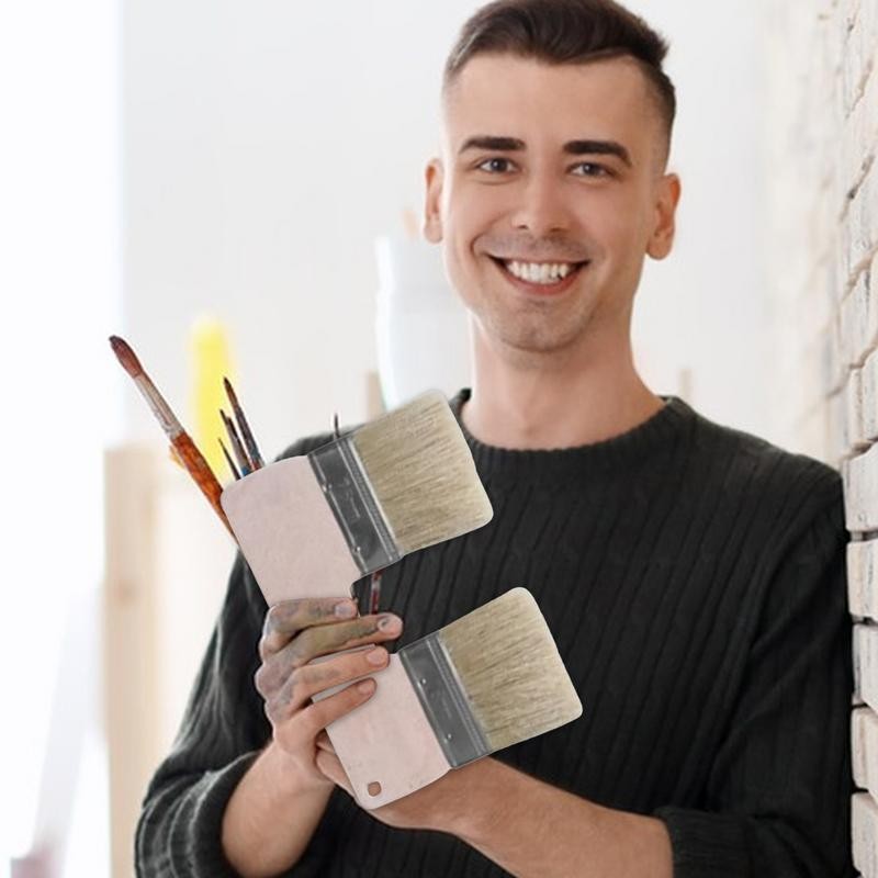 

Double Brush Paint Art Brush 3-inch Double Brush Wall Brush Painting Tool Texture Brush For Art Craft