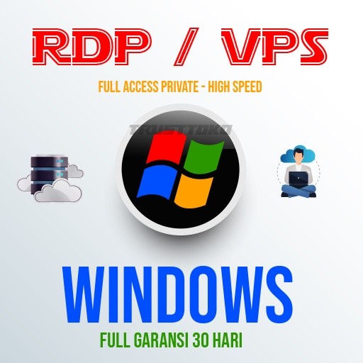RDP Windows & VPS LINUX Garansi 30 Hari, Private, Full Akses, Full Speed