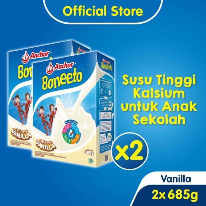 

Boneeto Susu Bubuk Vanila 2 x 685g - Daya Pikir dan Tubuh Aktif