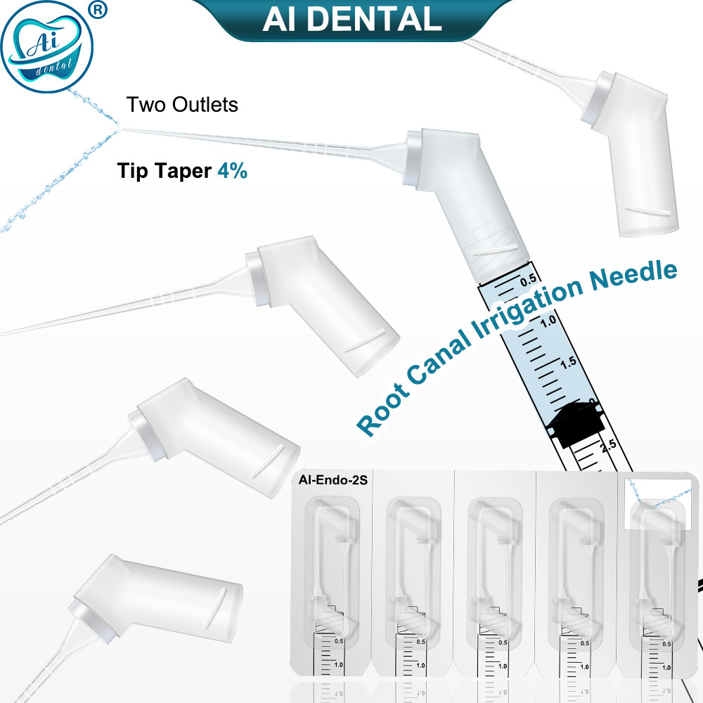 AI-Endo-2S Dental Endo Irrigation Soft Needle Tip Syringe Root Canal Cleaning Disposable Consumables