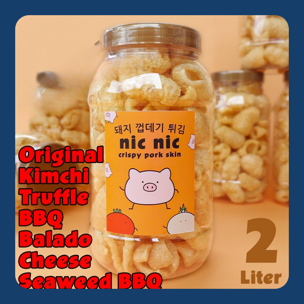 

Kerupuk Kulit Babi Nic Nic 2 Liter Snack Cemilan Rambak Krupuk Kerubi