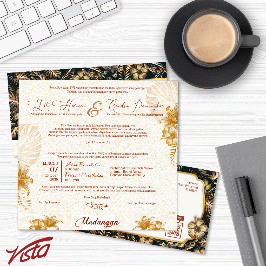Undangan Nikah HC 189 Eelegan Wedding