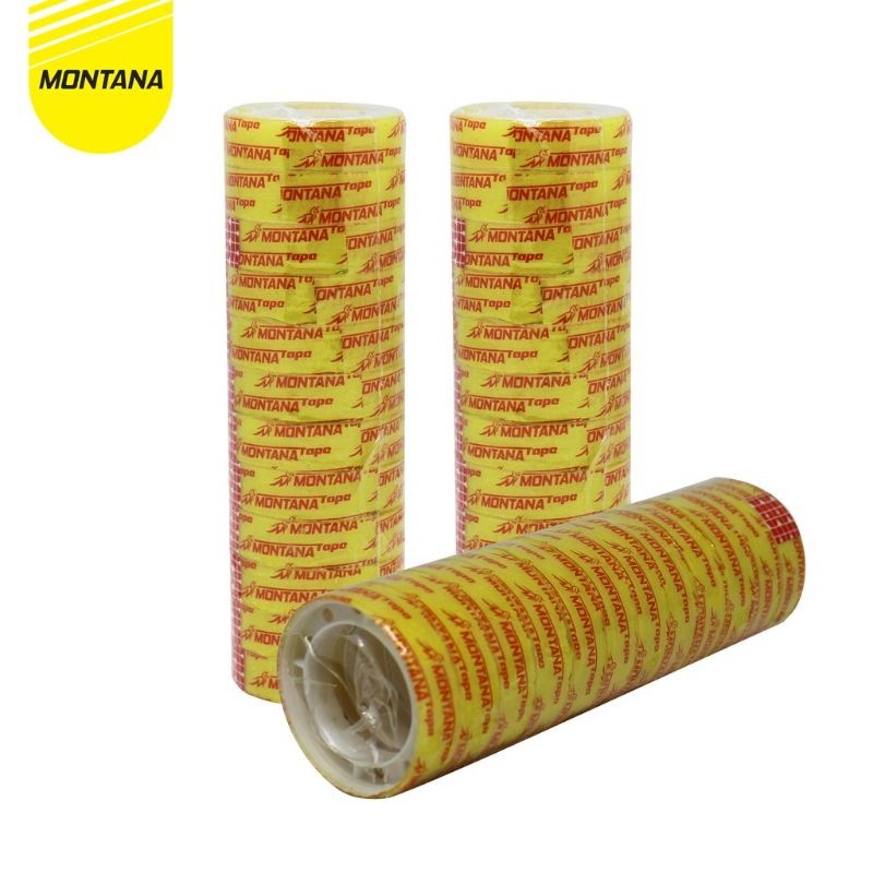 

MONTANA MT-12AA / Stationery Tape / Pita Perekat Selotip/ 12 Pcs