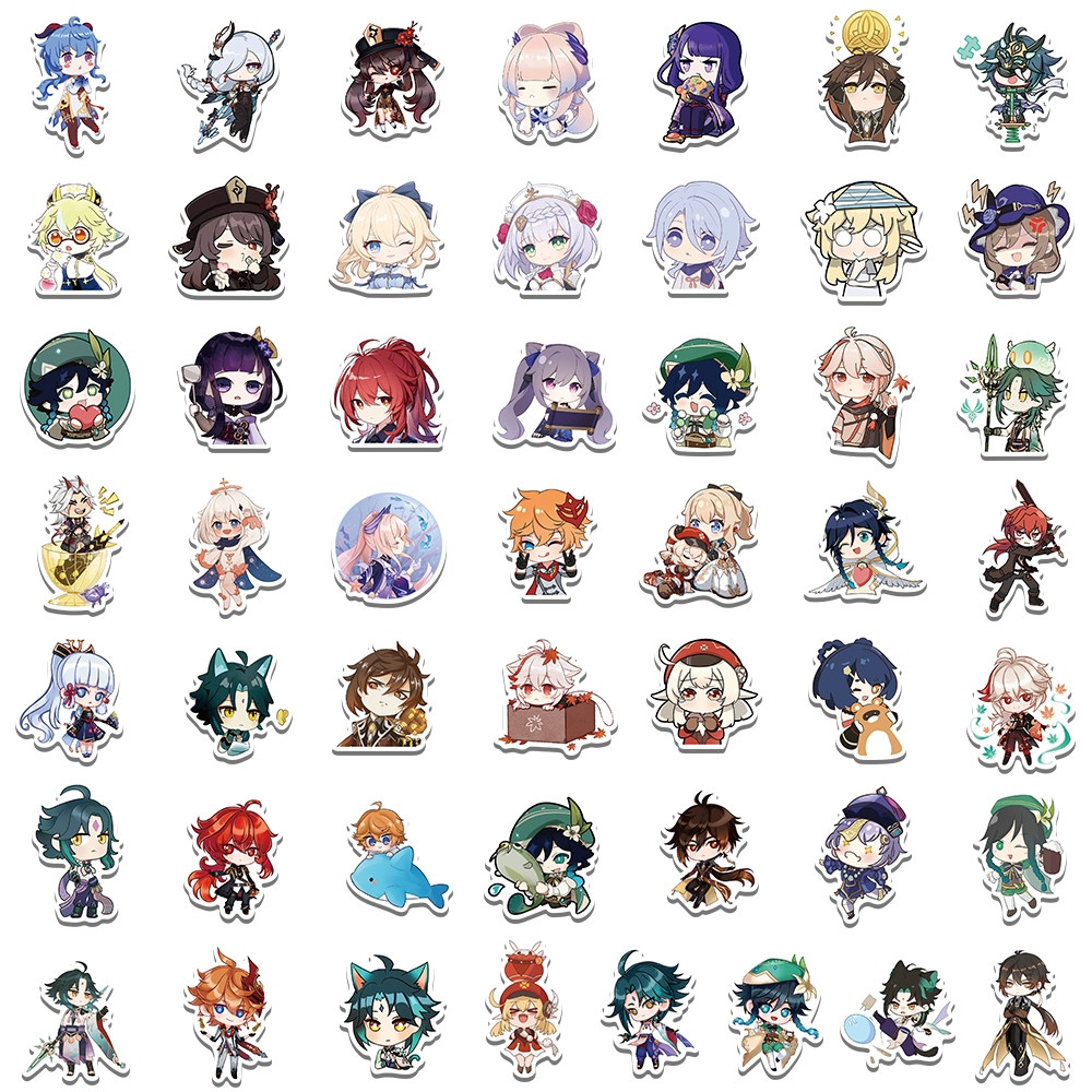 

Stiker Lucu Genshin Impact Stiker Kartun Stiker Pack Permainan Decal Vinyl Stiker Anti Air-Sticker Aesthetic Stiker Buku Journal Koper Casing HP Gitar Laptop Helm Motor