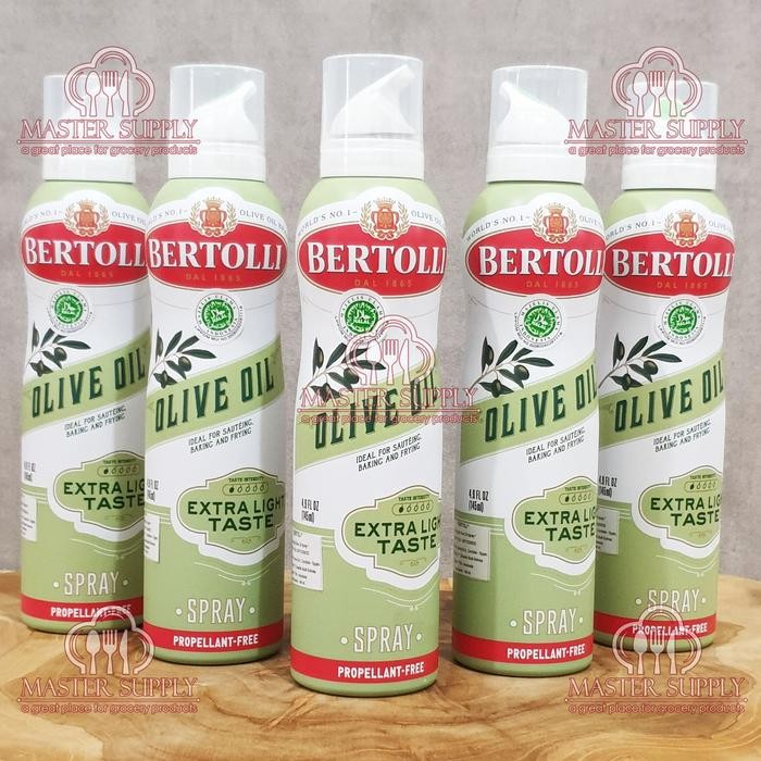 

BERTOLLI EXTRA LIGHT SPRAY 145 ML / MINYAK ZAITUN SPRAY MURAH / HALAL