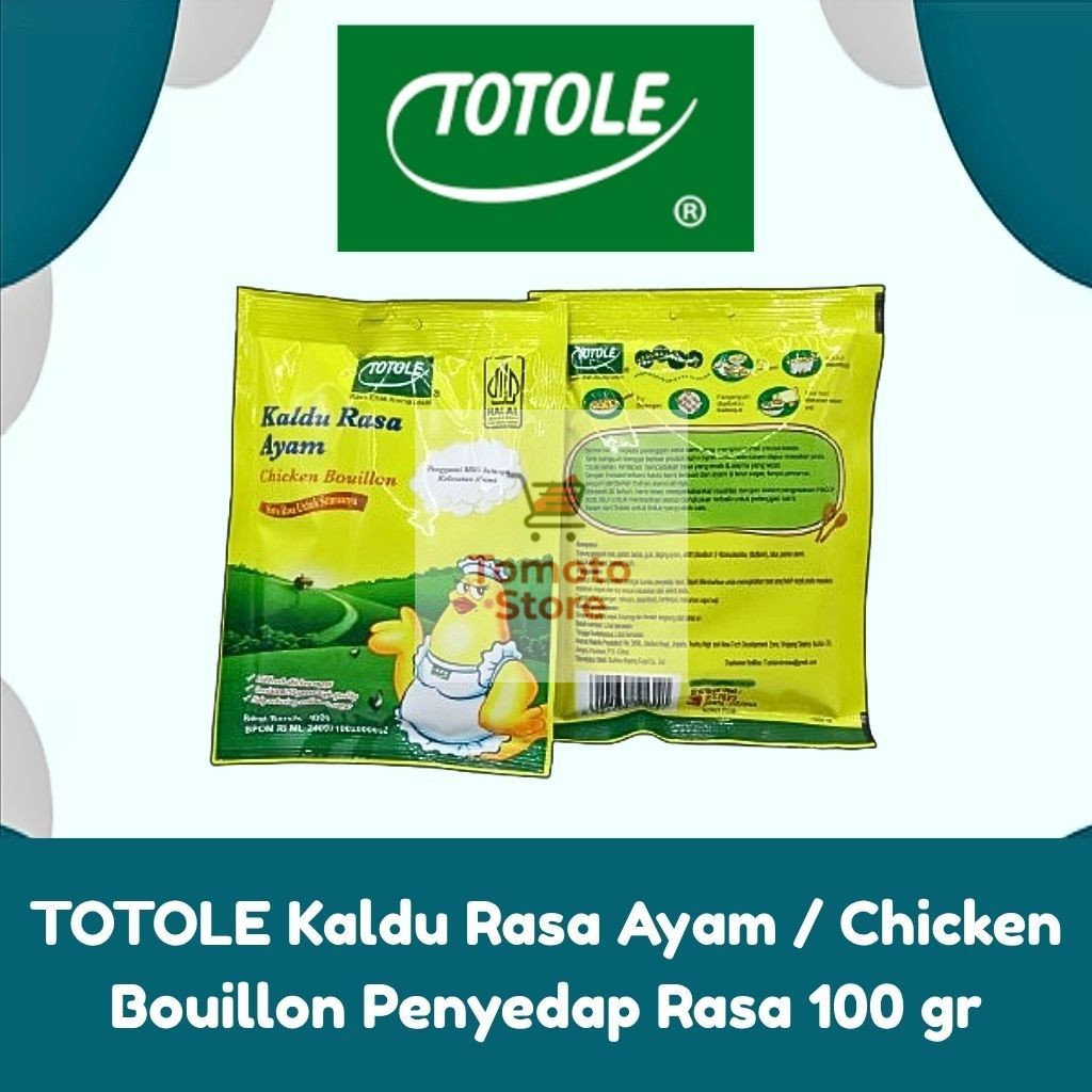 

✨ TOMOTOSTORE ✨ TOTOLE Kaldu Rasa Ayam / Chicken Bouillon Penyedap Rasa 100 gr