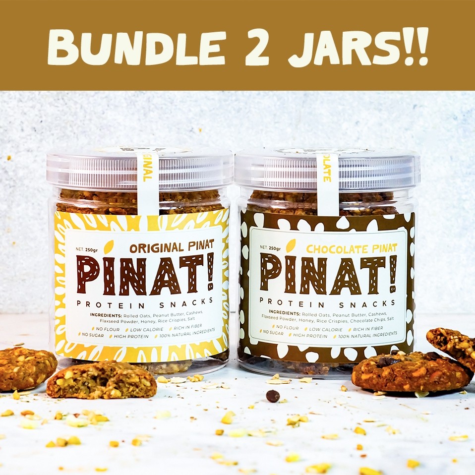 

PINAT | Peanut Oatmeal High Protein Cookies | Bundle 2 Pinat Jar Any Flavor